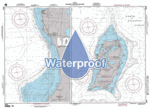Waterproof NGA Chart 26281: Cockburn town San Salvador