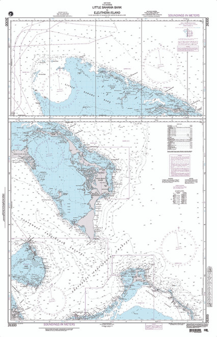 NGA Chart 26300: Little Bahama Bank to Eleuthera Island