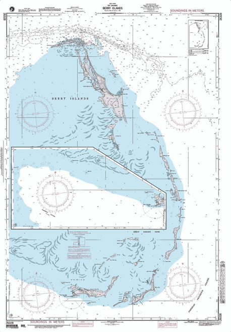 NGA Chart 26328: West Indies - the Bahamas - Berry Islands