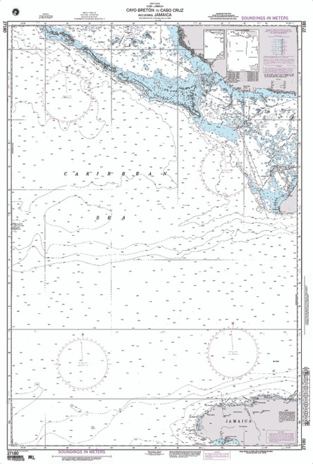 NGA Chart 27180: Cayo Breton to Cabo Cruz Including Jamai