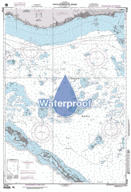 Waterproof NGA Chart 27184: Punta Colorado to Jucaro