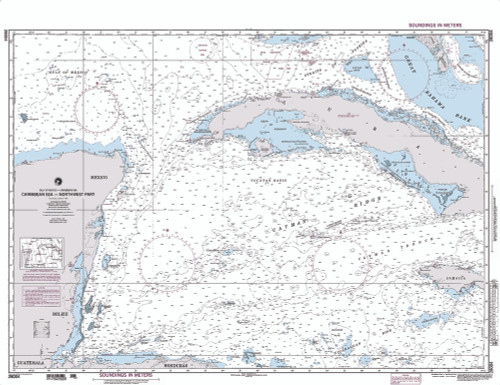 NGA Chart 28004: Caribbean Sea - Northwest Part