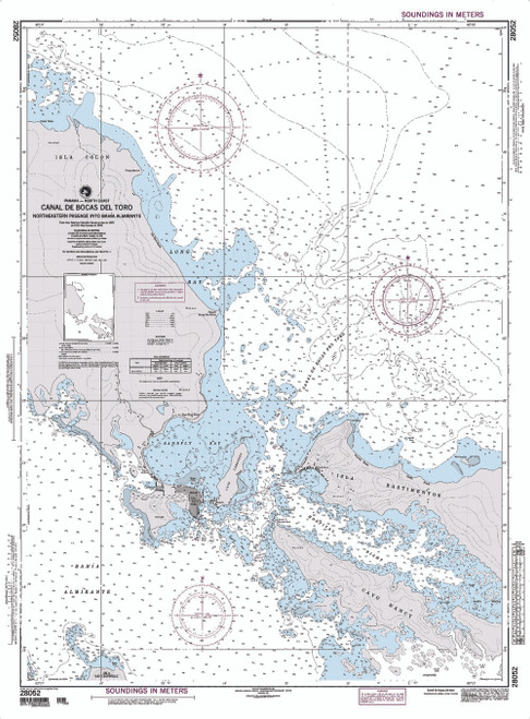 NGA Chart 28052: Canal de Bocas del toro - Panama
