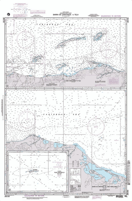 NGA Chart 28150: Cabo Farallones to Tela