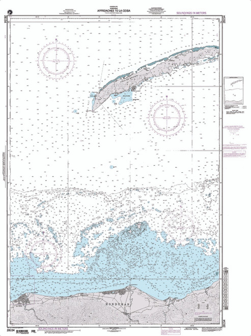 NGA Chart 28154: Approaces to La Ceiba