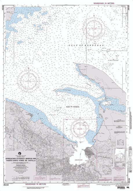 NGA Chart 28164: Approaches to Puerto Barrios and Santo Tomas de Castilla