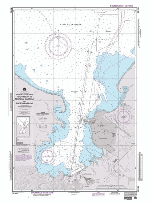 NGA Chart 28165: Puerto Santo Tomas De Castilla and Puerto Barrios