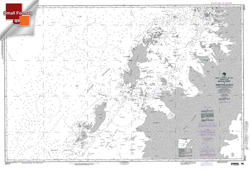 NGA Chart 29127: Matha Strait To Argentine Islands, Approx. Size 21" x 32" (SMALL FORMAT WATERPROOF)