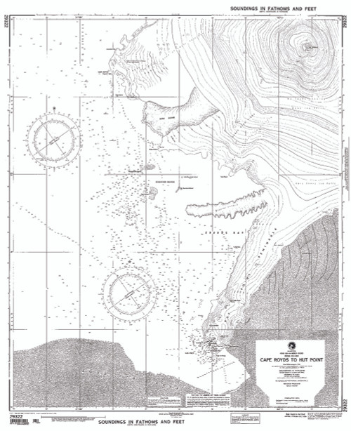 NGA Chart 29322: C Royds to Hut P Ross I Ross Sea Mcmurd