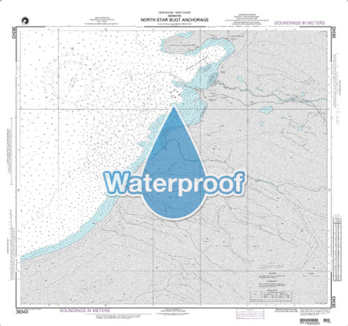 Waterproof NGA Chart 38343: North Star Bugt Anchorage