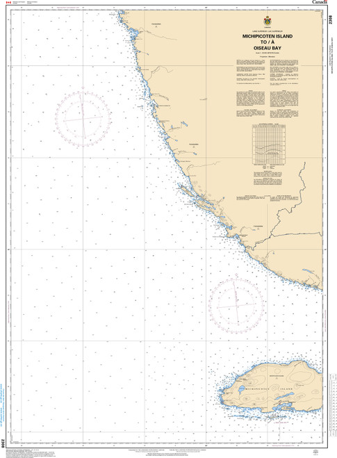 CHS Chart 2308: Michipicoten Island to/Ã  Oiseau Bay