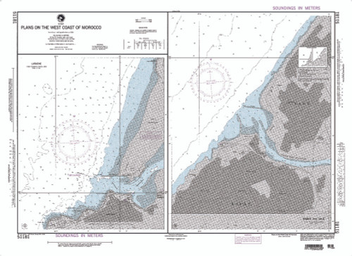 NGA Chart 51181: Plans On the West Coast of Morocco; Larache
