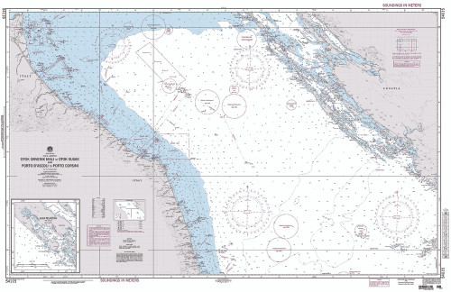 NGA Chart 54115: Otok Drvenik Mali to Otok Susak and Porto D'Ascoli to Porto Corsini