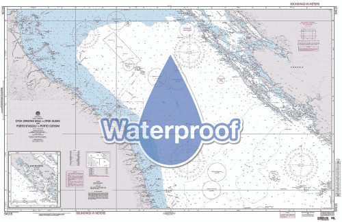 Waterproof NGA Chart 54115: Otok Drvenik Mali to Otok Susak and Porto D'Ascoli to Porto Corsini