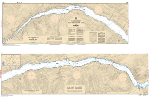 CHS Chart 3056: Hugh Keenleyside Dam to/Ã  Burton