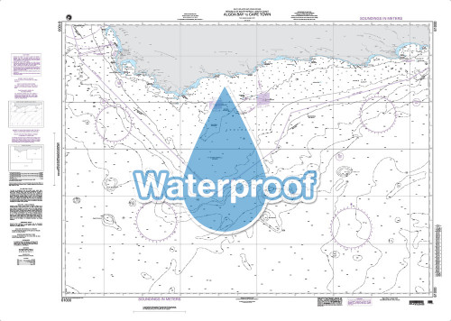 Waterproof NGA Chart 61000: Algoa Bay to Cape town