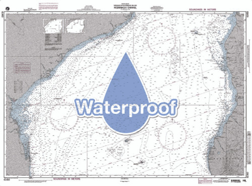 Waterproof NGA Chart 61450: Mozambique Channel