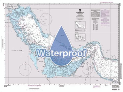 Waterproof NGA Chart 62032: Persian Gulf