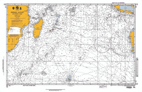 NGA Chart 70: Indian Ocean - Southern Portion