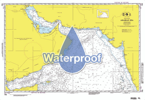 Waterproof NGA Chart 705: Arabian Sea [Indian Ocean]