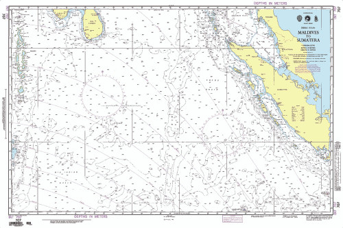 NGA Chart 707: Maldives to Sumatera [Indian Ocean]
