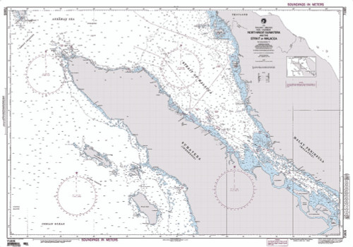 NGA Chart 71005: Northwest Sumatera & Str. of Malacca