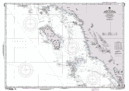 NGA Chart 71009: Singkil to Padang Incl Adj Is