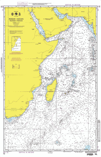 NGA Chart 72: Indian Ocean - Western Portion