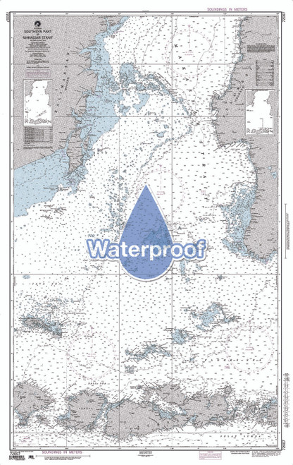 Waterproof NGA Chart 72007: Makassar Strait [Southern Part]
