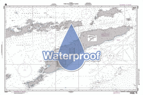Waterproof NGA Chart 73004: Timor and Adjacent Islands Indonesia