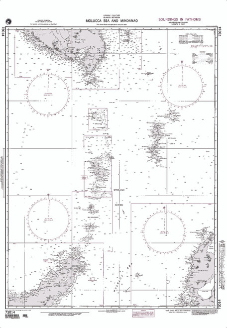 NGA Chart 73014: Is Molucca Sea and Mindanao