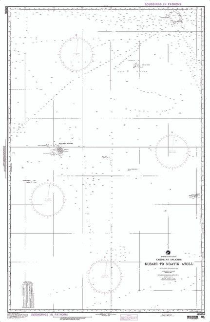 NGA Chart 81016: Kusaie I to Ngatik Is [Caroline Islands]