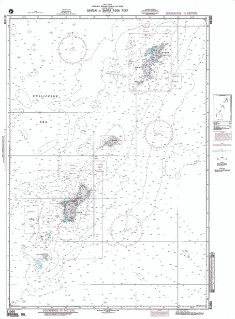 NGA Chart 81060: Saipan to Santa Rosa Reef / Marianas