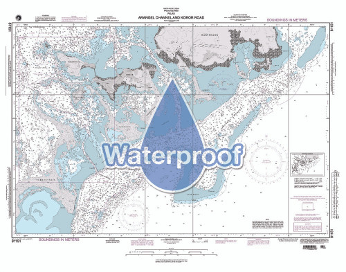 Waterproof NGA Chart 81151: Arangel Channel and Koror Road