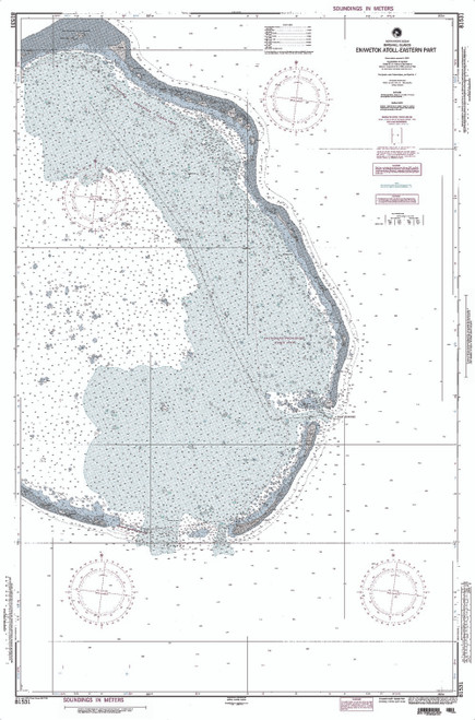 NGA Chart 81531: Enewetak Atoll - Eastern Part