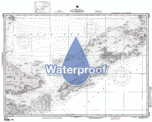 Waterproof NGA Chart 92010: Sulu Archipelago