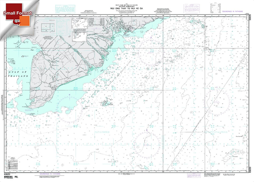 NGA Chart 93020: Mui Ong Thay To Mui Ke Ga, Approx. Size 21" x 29" (SMALL FORMAT WATERPROOF)