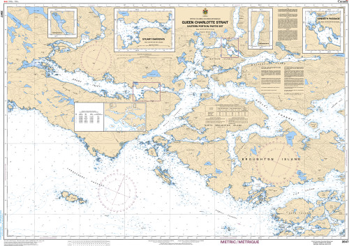 CHS Chart 3547: Queen Charlotte Strait, Eastern Portion/Partie Est