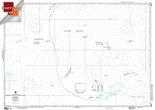 NGA Chart 93047: Yongshu Jiao To Po-Lang Chiao, Approx. Size 21" x 29" (SMALL FORMAT WATERPROOF)