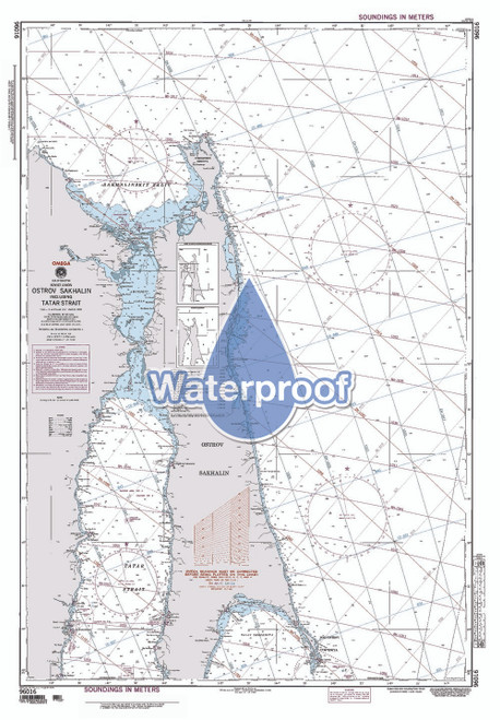 Waterproof NGA Chart 96016: Mys Vrangelya to Mys Bychiy