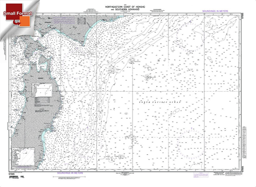 NGA Chart 97005: Northern Coast Of Honshu And Southern Ho, Approx. Size 21" x 32" (SMALL FORMAT WATERPROOF)