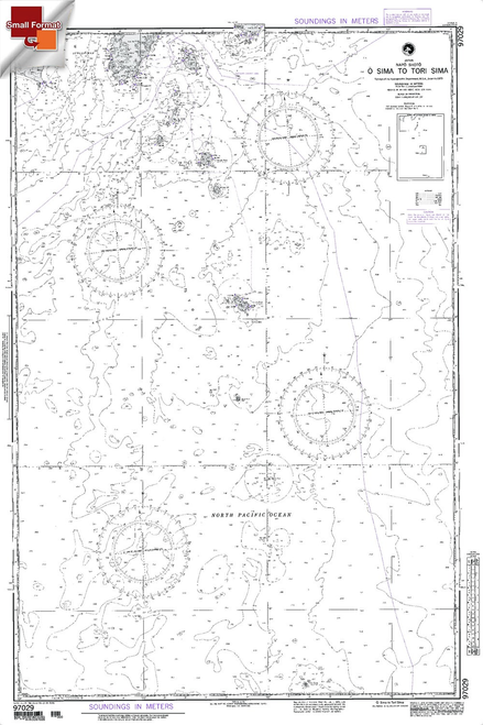 NGA Chart 97029: O Sima To Tori Sima, Approx. Size 21" x 33" (SMALL FORMAT WATERPROOF)