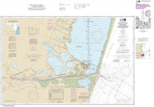 NOAA Chart 11302: Intracoastal Waterway Stover Point to Port Brownsville: including Brazos Santiago Pass