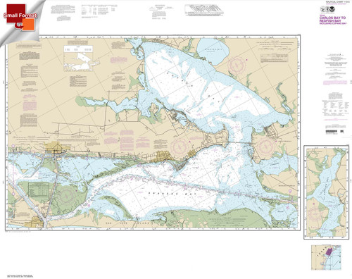Small Format NOAA Chart 11314: Intracoastal Waterway Carlos Bay to Redfish Bay: including Copano Bay