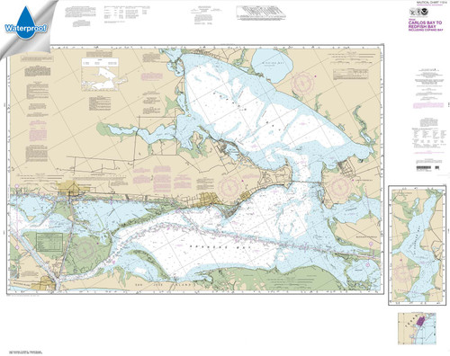 Waterproof NOAA Chart 11314: Intracoastal Waterway Carlos Bay to Redfish Bay: including Copano Bay