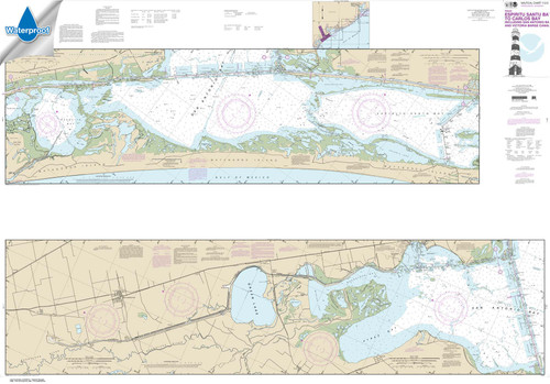 Waterproof NOAA Chart 11315: Intracoastal Waterway Espiritu Santo Bay to Carlos Bay including San Antonio Bay and Victoria Barge Canal