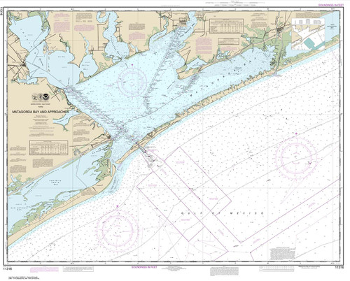HISTORICAL NOAA Chart 11316: Matagorda Bay and approaches