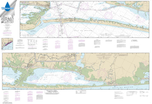 Waterproof NOAA Chart 11319: Intracoastal Waterway Cedar Lakes to Espiritu Santo Bay