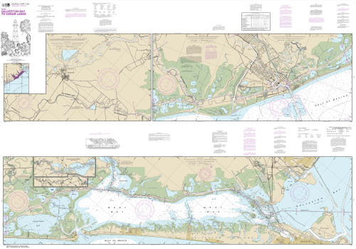 NOAA Chart 11322: Intracoastal Waterway Galveston Bay to Cedar Lakes