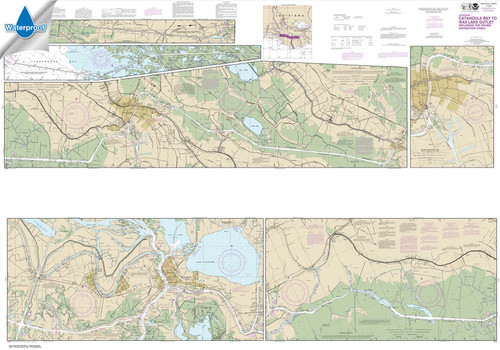 Waterproof NOAA Chart 11355: Intracoastal Waterway Catahoula Bay to Wax Lake Outlet including the Houma Navigation canal